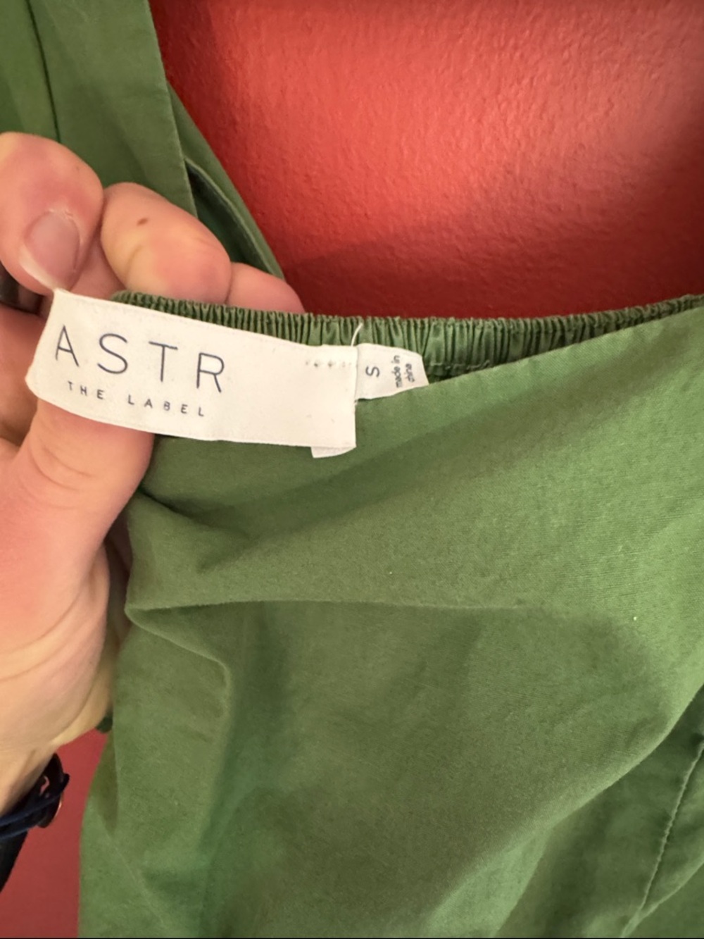 Astr Green Puff-Sleeve Tiered Midi Dress - Picture 4 of 6